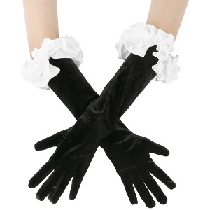 INSPIRE CHIC Women's Puff Elbow Sleeves for Wedding Party Prom Grace Dress Gloves 1 Pair - 1 of 4