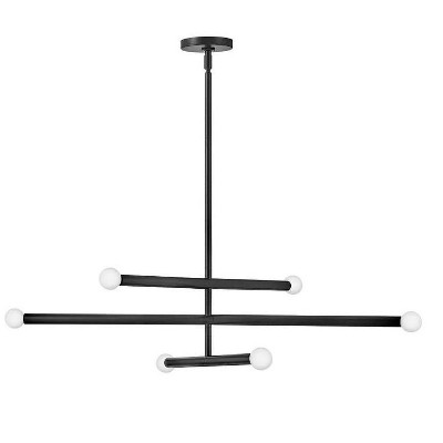 Lark Millie 6 - Light Chandelier in  Black