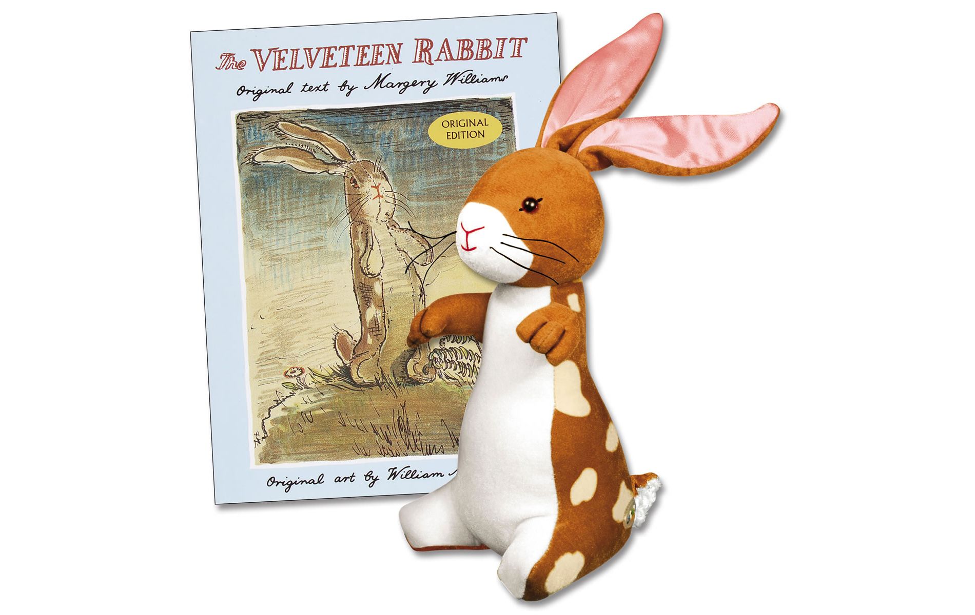 Yottoy Velveteen Rabbit Plush and Hard Book Set