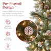Best Choice Products Pre-Lit Partially Flocked Pencil Christmas Tree w/ Pine Cones, Foldable Stand - 2 of 4