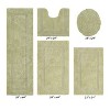 Lux Premium 100% Cotton Tufted Solid Reversible 5 PC Bath Rug Set – Ultra-Soft, Water-Absorbent, Durable, Machine Washable Bathroom Rug - 2 of 4