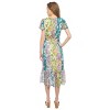 Parker and Rowe | Faux Wrap Dress with Puff Sleeve - 2 of 3