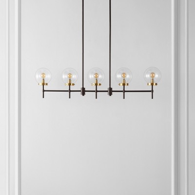 Mylah 5-Light Oil Rubbed Bronze Glass Globe Pendant