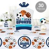 Big Dot of Happiness Go, Fight, Win - Sports - Baby Shower or Birthday Party Decor and Confetti - Terrific Table Centerpiece Kit - Set of 30 - 2 of 4