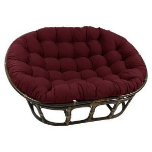 63"x45" Double Papasan with Twill Cushion - International Caravan - 1 of 3