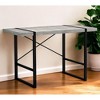 HomeRoots 24" Gray and Black Computer Desk - 2 of 4