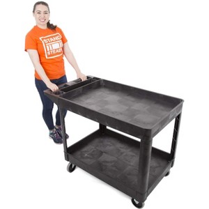 Tubstr Tub Shelf Utility Carts - Extra Large Size - Black - 1 of 4