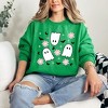 Simply Sage Market Women's Graphic Sweatshirt Ghost Flowers - image 2 of 4