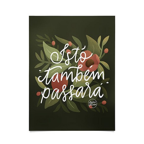 Lebrii This too shall pass Lettering Poster - Society6 - image 1 of 3