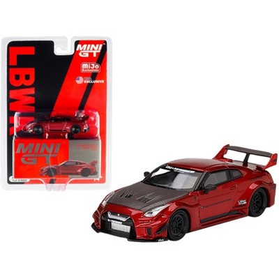 Nissan 35GT-RR Ver.1 LB-Silhouette Works GT Lava Red Met. w/ Carbon Hood LTD ED to 2400 pcs 1/64 Diecast Model Car by TSM