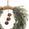 Glittered Pine with Sleigh Bell Wreath 22"D - 3 of 3