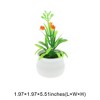 Unique Bargains Realistic Artificial Plants Bell Flower Mini Plastic 1.97"x1.97"x5.51" 1 Pcs - 3 of 4