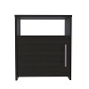 Vynxaria Black Wengue Finish Nightstand ¨C Stylish Storage Solution - 4 of 4