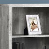 INFURNIC Decorative Bookshelf Bookcase Etagere 5 Tier Adjustable Shelves Modern Laminate Storage Display, Gray, 23.75"*11.75"*47.5" - 4 of 4