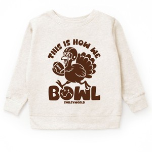 SmileyWorld This Is How We Bowl Turkey - Toddler Graphic Sweatshirt and Youth Graphic Sweatshirt - 1 of 2
