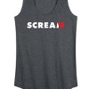 Women's - Scream - Red and White Logo Graphic Racerback Tank - 2 of 4