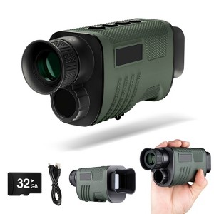 UBSSO Digital Infrared Vision Monocular Telescope 4K Digital Infrared with 2" Larger Screen, 8X Digital Zoom, Gray for Hunting,Fishing,Camping, Green - 1 of 4