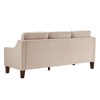 Modern Loveseat sofa for Living Room, Upholstered Velvet Small Couch with Wooden Legs for Livingroom Bedroom - 4 of 4