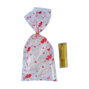 Unique Bargains Gift Wrap Paper OPP 5.12"x10.83" 50 Pcs - 1 of 4