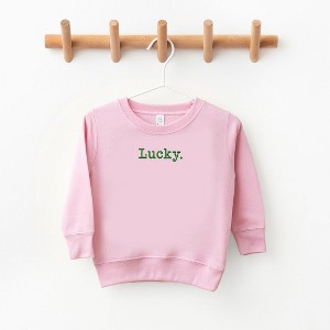 The Juniper Shop Embroidered Lucky Typewriter Toddler Graphic Sweatshirt - 1 of 3