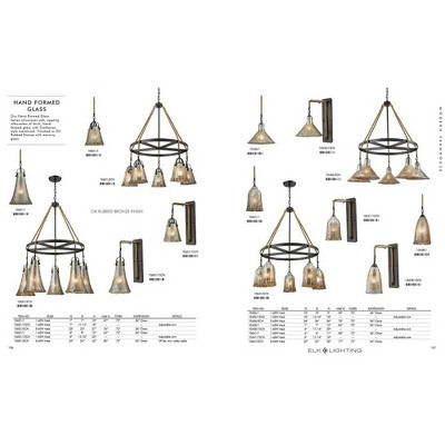 Oil Rubbed Bronze 3-Light Glass Island Pendant