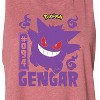 Women's Pokémon Gengar Graphic Racerback Tank - Heather Mauve - Small - 2 of 3