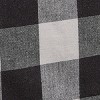 Park Designs Buffalo Check Ruffled Black and Cream Table Runner 13" x 42" - image 3 of 3