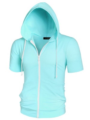 Short sleeve best sale hooded jacket