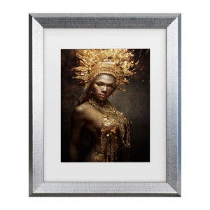 Trademark Fine Art - Siegart  Golden Girl Matted Framed Art - 1 of 4