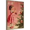 Amanti Art Girl With Baubles by Pictufy Studio Canvas Wall Art Print Framed 23-in. W x 33-in. H. - 2 of 4