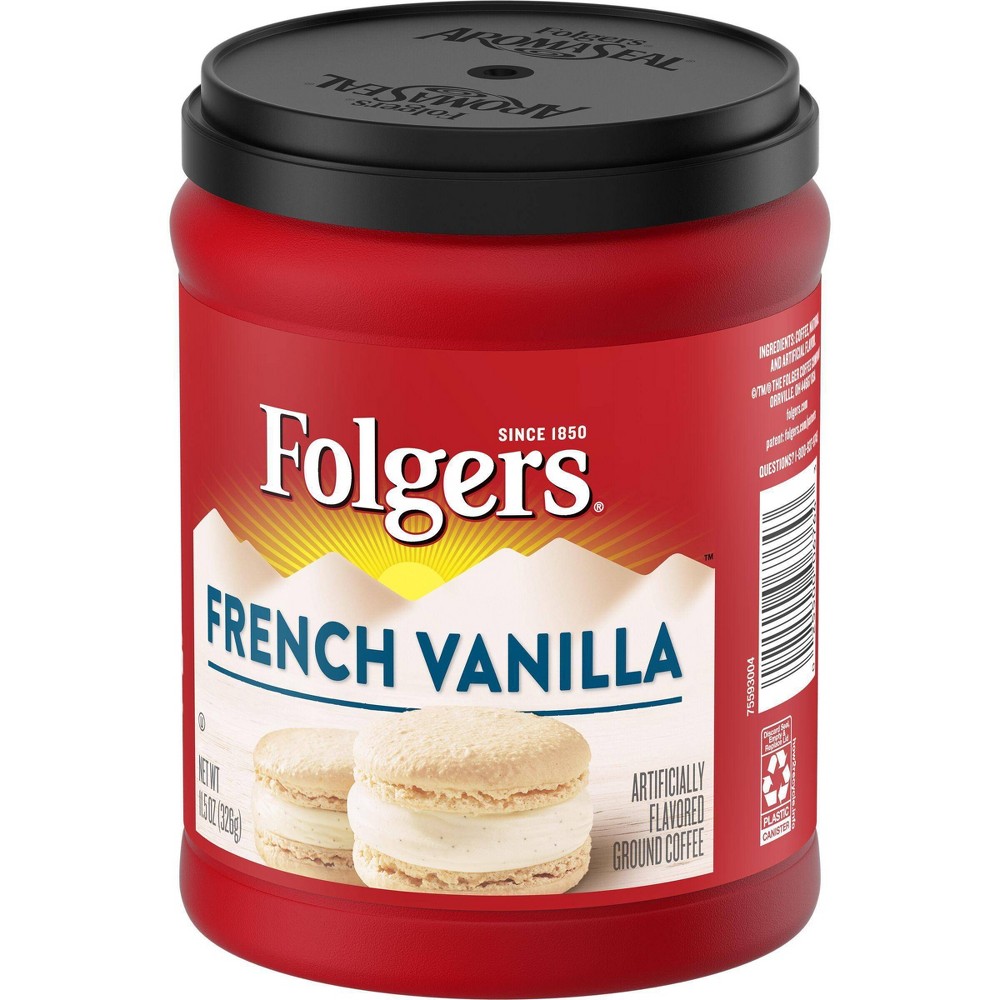 UPC 025500067643 product image for Folgers Flavors French Vanilla Mountain Grown Medium Roast Ground Coffee - 11.5o | upcitemdb.com
