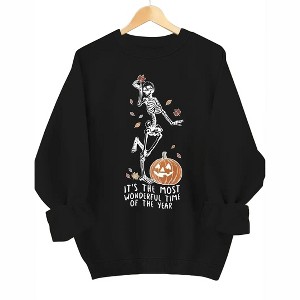 Plus Size Sweatshirts Halloween Tops with Crew Neck Long Sleeve Halloween Graphic Pullover Sweat Shirts Plus Size Sweatshirts for Fall - 1 of 2