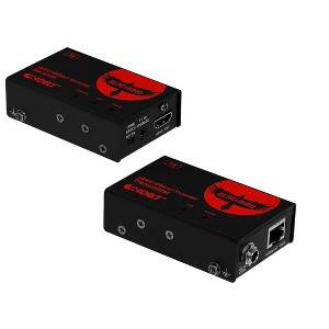 Monoprice Blackbird 4K HDMI HDBaseT Extender [TAA] Over Single Cat6a, Up To 100m (328ft) HDCP 2.2, plus 3D and Deep Color, 4096 × 2160 @ 60 Hz - 1 of 4