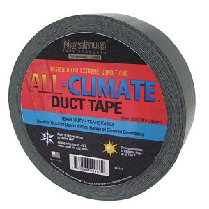 Nashua  Duct Tape,Black,1 7/8 in x 60 yd,9 mil ALL-CLIMATE - 1 of 1