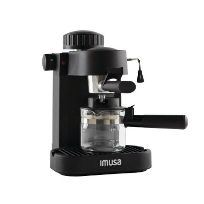 Photo 1 of **MISSING PARTIAL SET OF THE ESPRESSO MAKER**  IMUSA 4 Cup Electric Espresso/Cappuccino Maker 800 Watts - Black