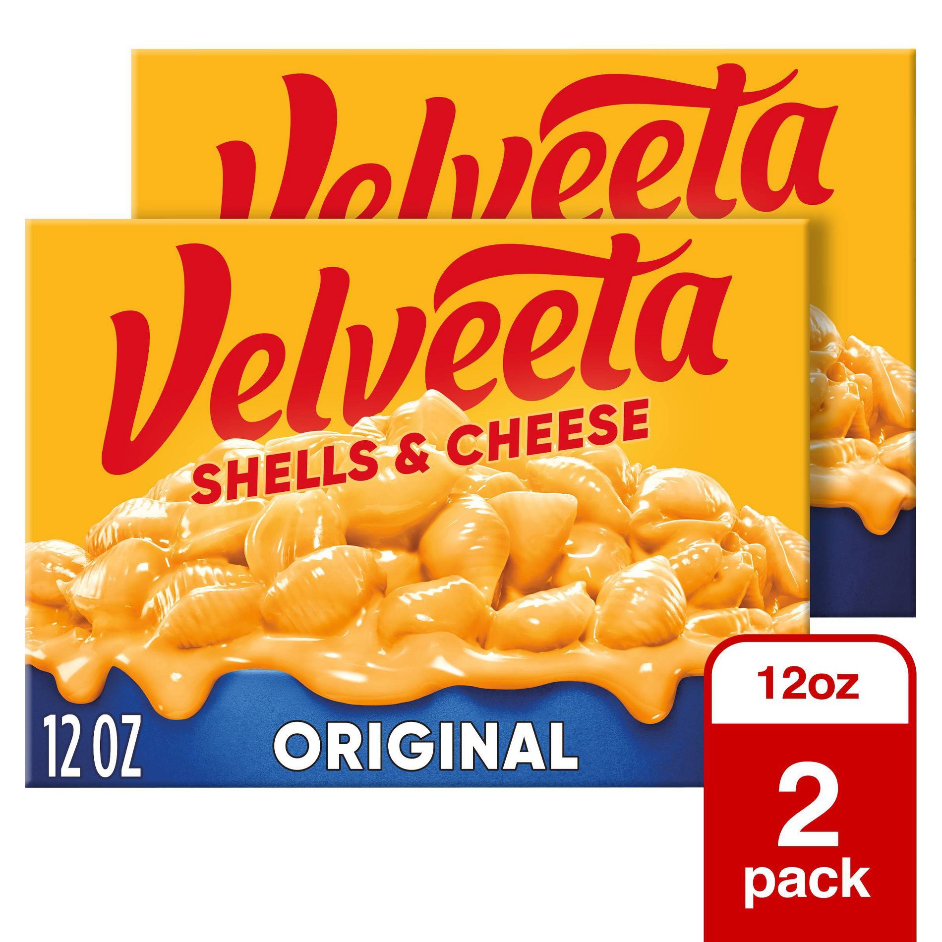 Velveeta 2 Count/12oz Each Shells & Cheese Original Mac and Cheese Dinner