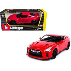 2017 Nissan GT-R R35 Red 1/24 Diecast Car Model by BBurago - 1 of 3