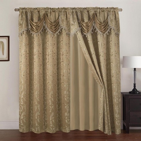 Franklin 2-piece Rose Grommet Curtain 54