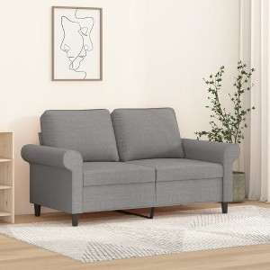 vidaXL 2-Seater Sofa Light Gray 47.2 in. Fabric - 1 of 4
