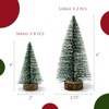 Wrapables Mini Snow Frost Tabletop Artificial Christmas Trees (Set of 10) - 2 of 4