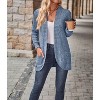 Women's Fashion Cardigan Sweater Lightweight Open Front Long Casual Jacket With Pockets - 4 of 4