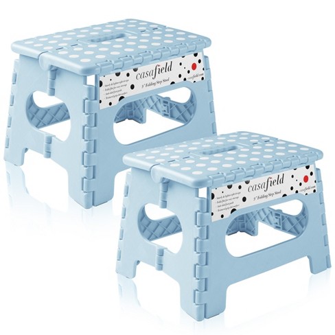 Plastic step discount stool with handle