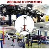 Acekool 1100 LBS Hydraulic Jack with Adjustable Lifting Range of 33.8'' to 72.8'', Durable Steel Frame, Lockable Swivel Casters,Red - 2 of 4