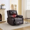 Manual Recliner with 135¡ã Front & Rear Adjustment, Heating & Massage - Enhanced Comfort, Side Storage Pockets, Remote Control - 2 of 4