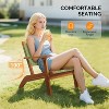 VINGLI Outdoor Armchair, All-Weather Wooden Patio Chair with Waterproof PE Woven Fabric for Garden, Lawn and Poolside - 4 of 4