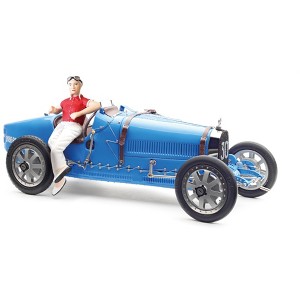 Bugatti T35 #30 Grand Prix Blue Livery w/a Female Racer Figurine Ltd Ed to 600 pcs Worldwide 1/18 Diecast Model by CMC - 1 of 3