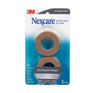 Nexcare Gentle Paper Tan Tape - 2pk - 1 of 4