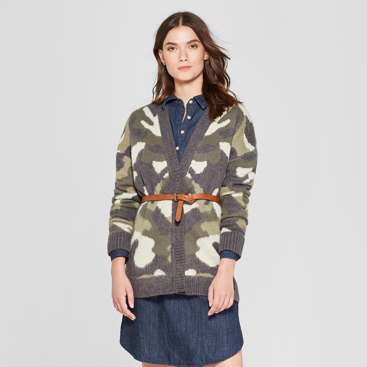 Women's Camo Open Cardigan - Universal Threadâ„¢ Camo - image 1 of 3