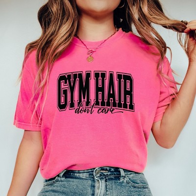 Simply Sage Market Gym Hair Varsity Garment Dyed Tee - L - Crunchberry