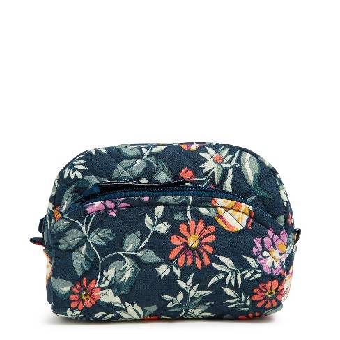 Vera Bradley Women's Cotton Mini Cosmetic Bag Fresh-cut Floral Green :  Target